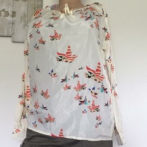 C’est lavie  bird blouse xl 18